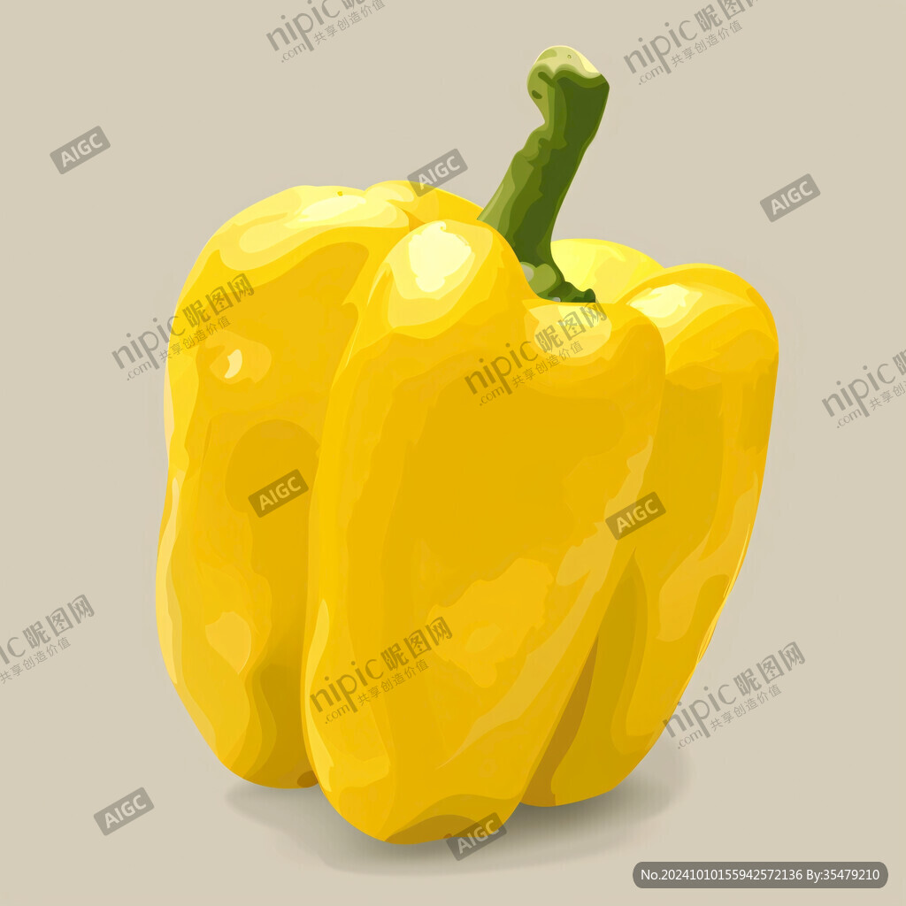 黄贡椒插画
