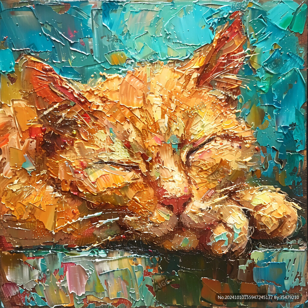 猫咪艺术画