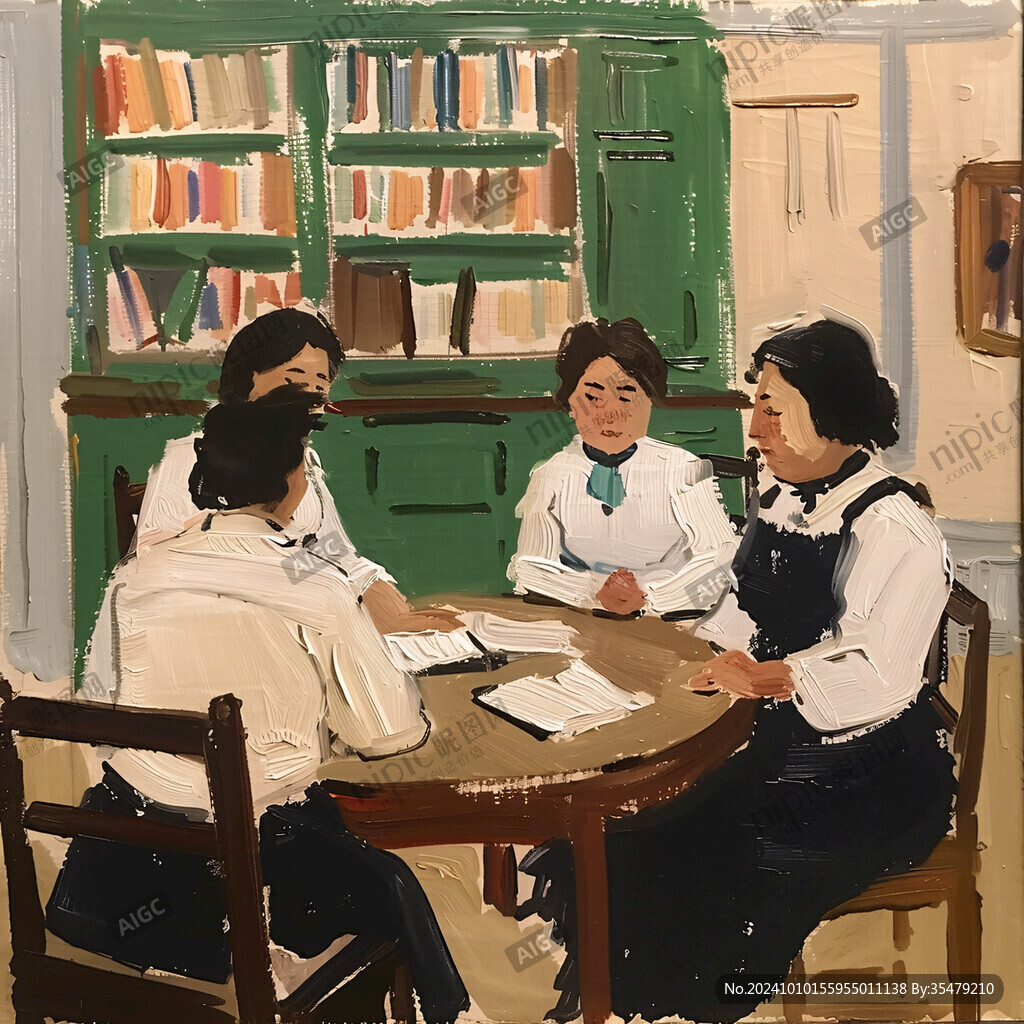 医生会诊插画
