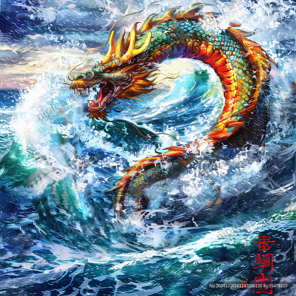 插画龙年插画