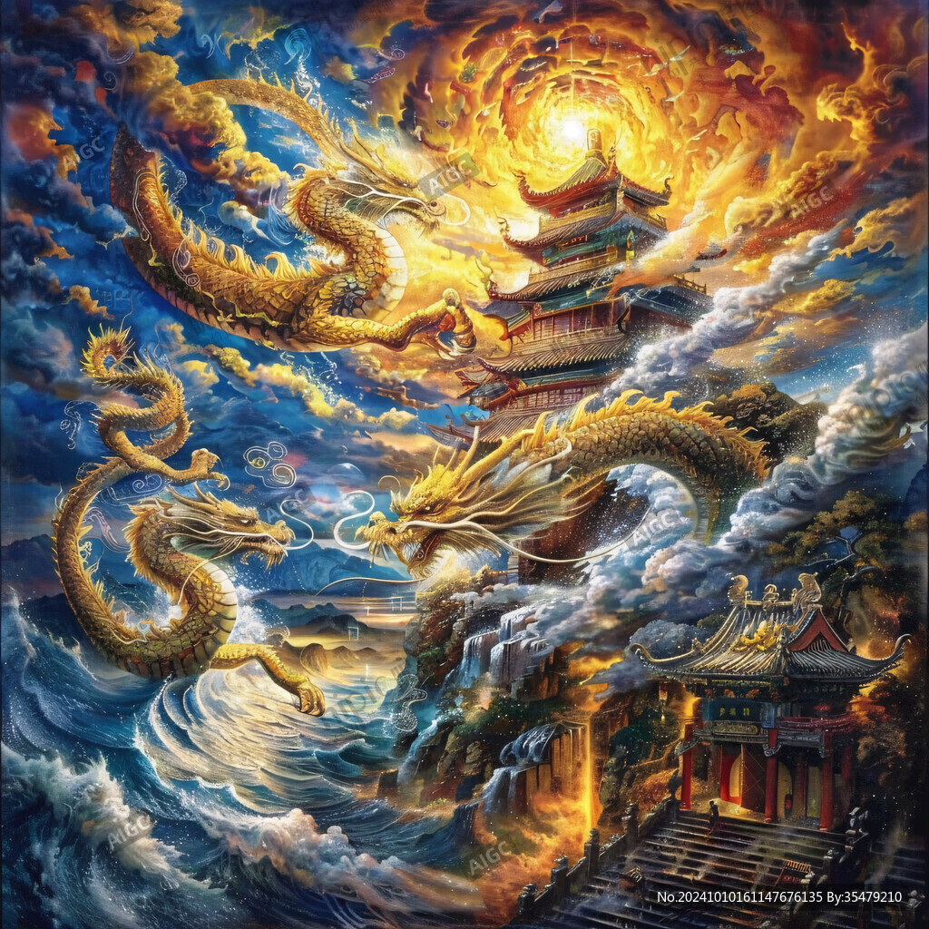 金龙立体画
