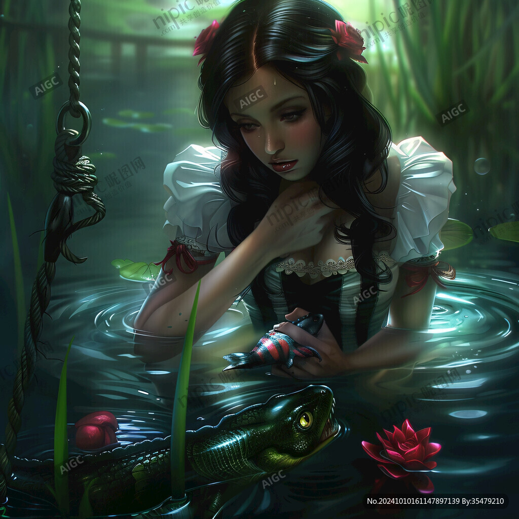 蛇女插画
