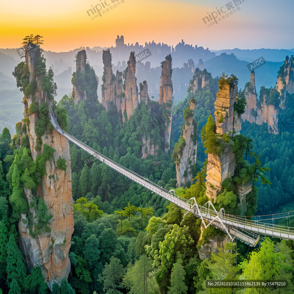 天子山观景台
