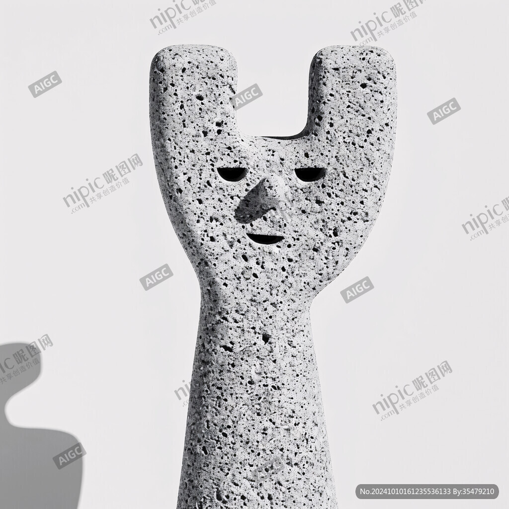 手捧头现代雕塑艺术