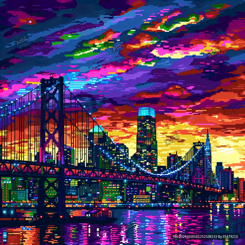 纽约景点纽约插画