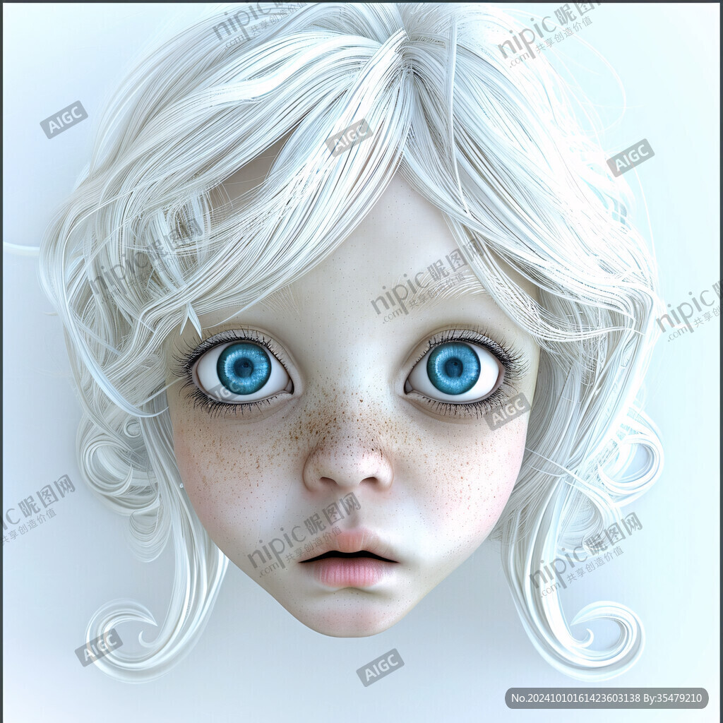 3d卡通女孩