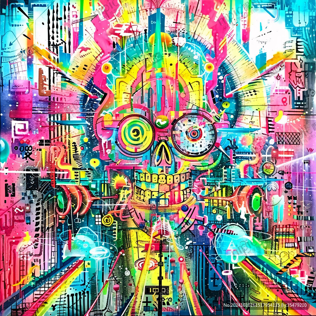 赛博朋克装饰画