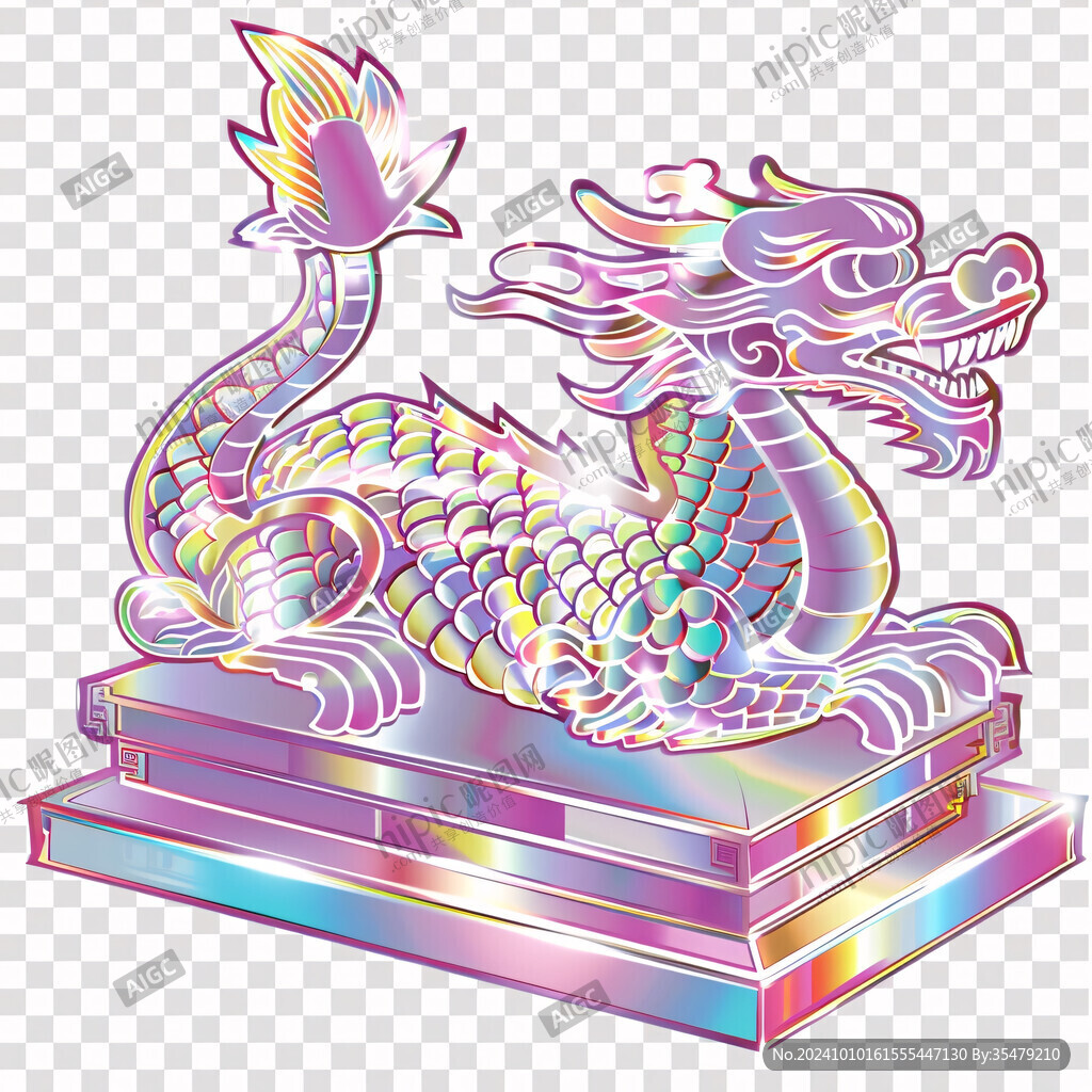 华丽可爱国潮龙头