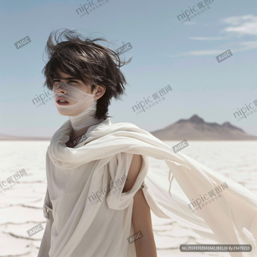 写实白羊男孩