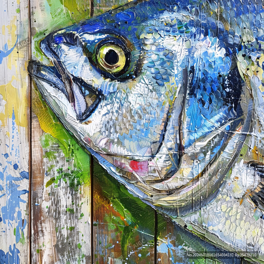 鱼头装饰画