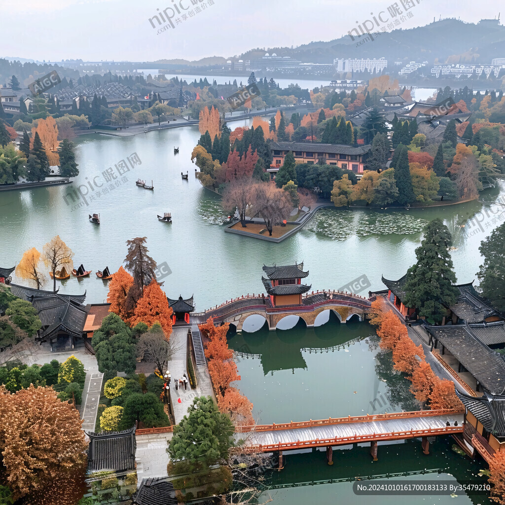 秀湖公园俯拍