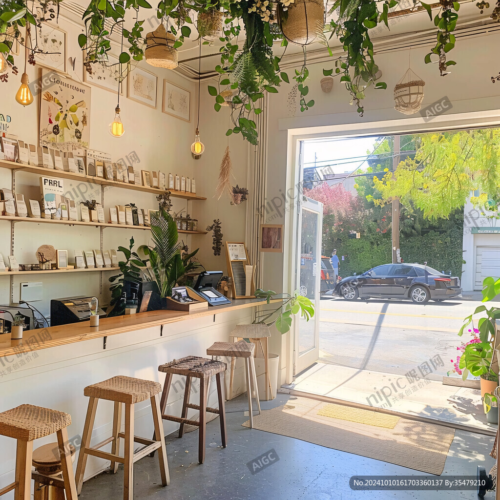 花茶店内景