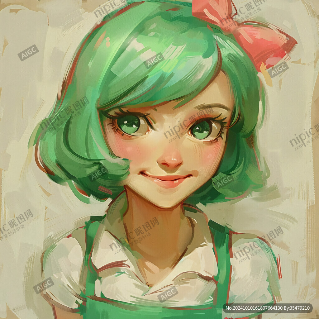 高精女孩原画稿