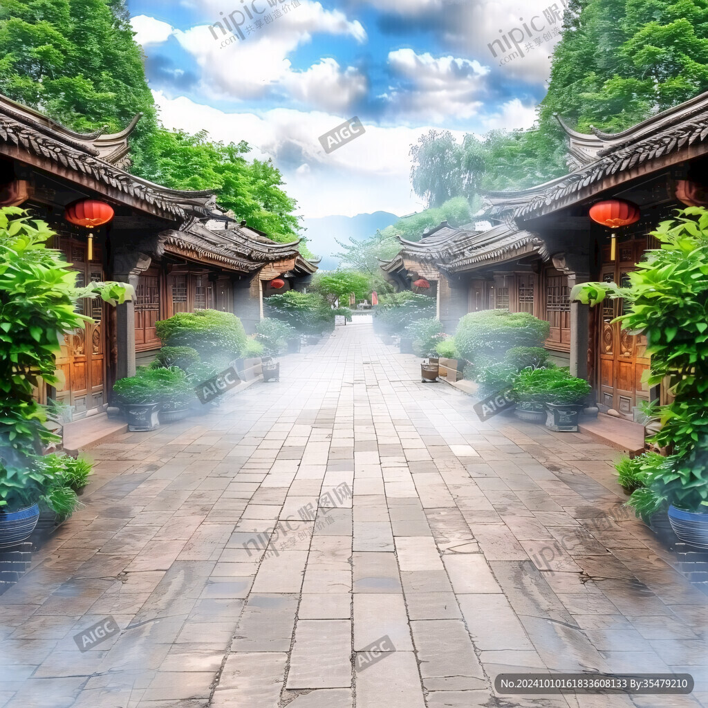 江南小巷场景