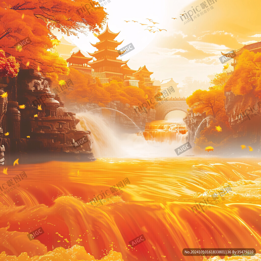 黄鹤楼插画海报