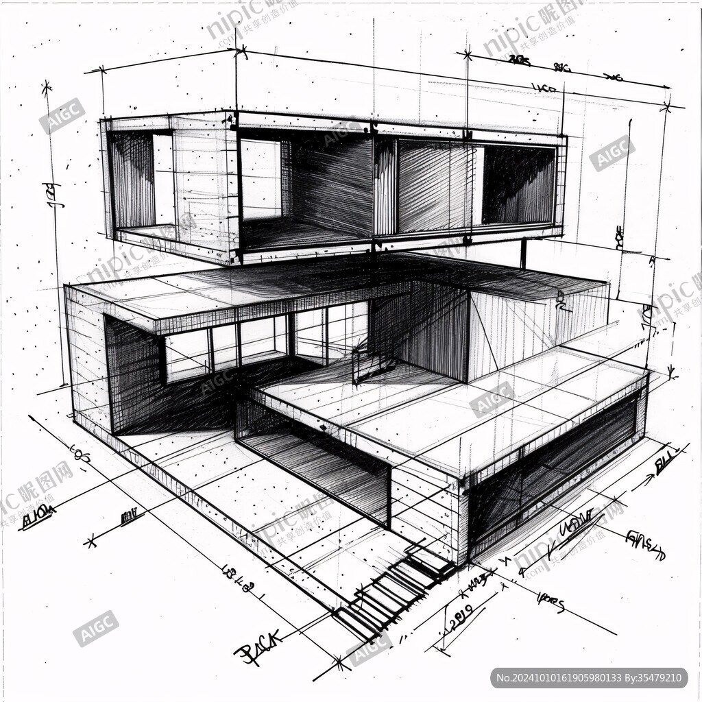 建筑手绘图