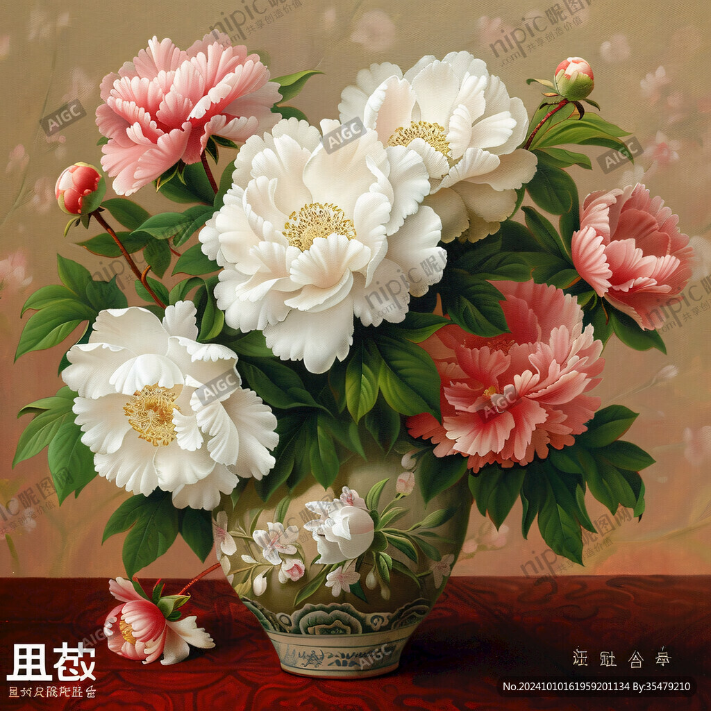 3d牡丹花
