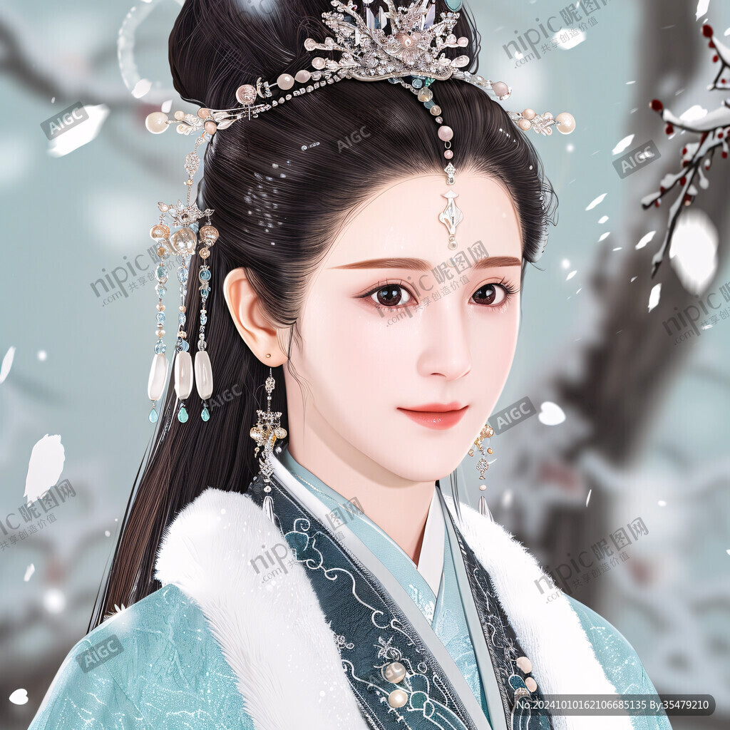 古装美人插画
