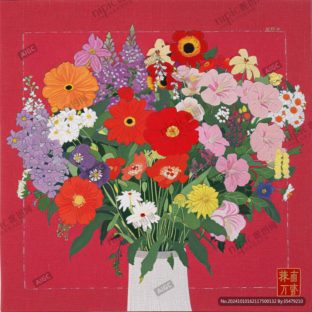 花卉立体画