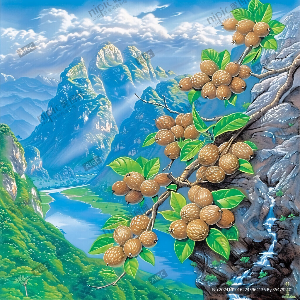 事事如意山水装饰画