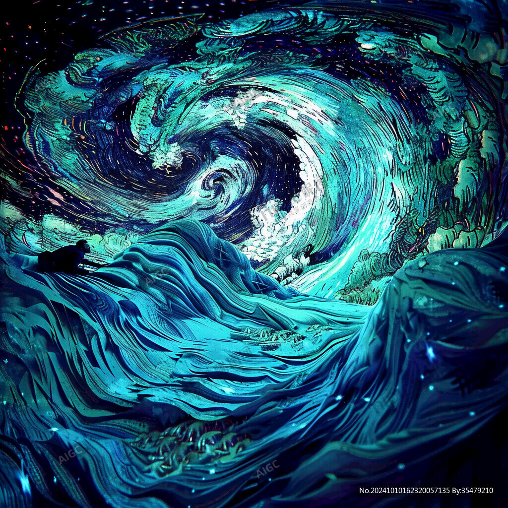 海洋流体画宇宙