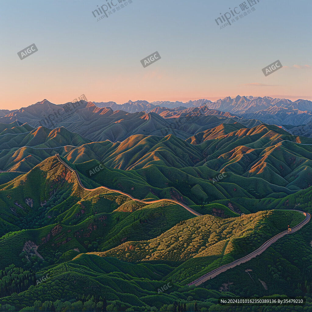 江布拉克刀条岭全景图