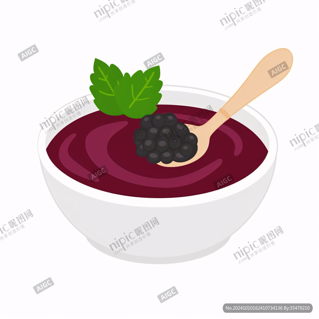 黑枸杞插画