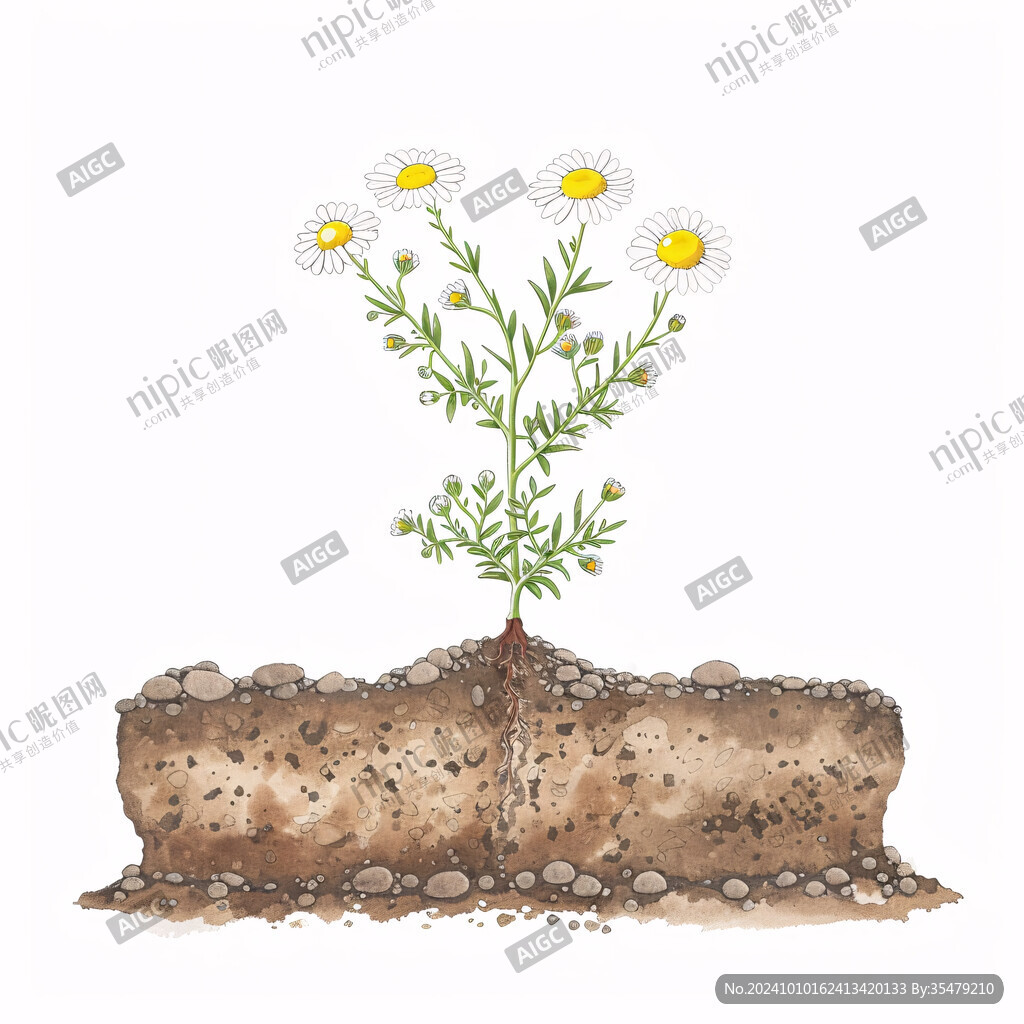 长毛山药插画