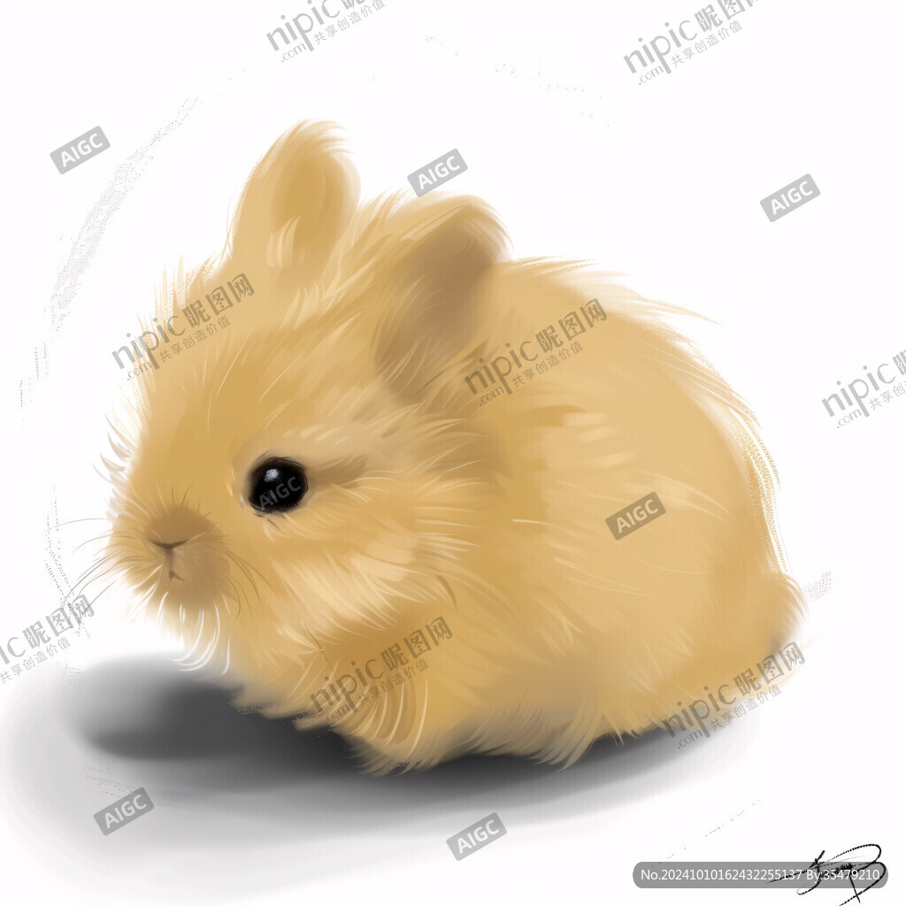 侏儒兔插画