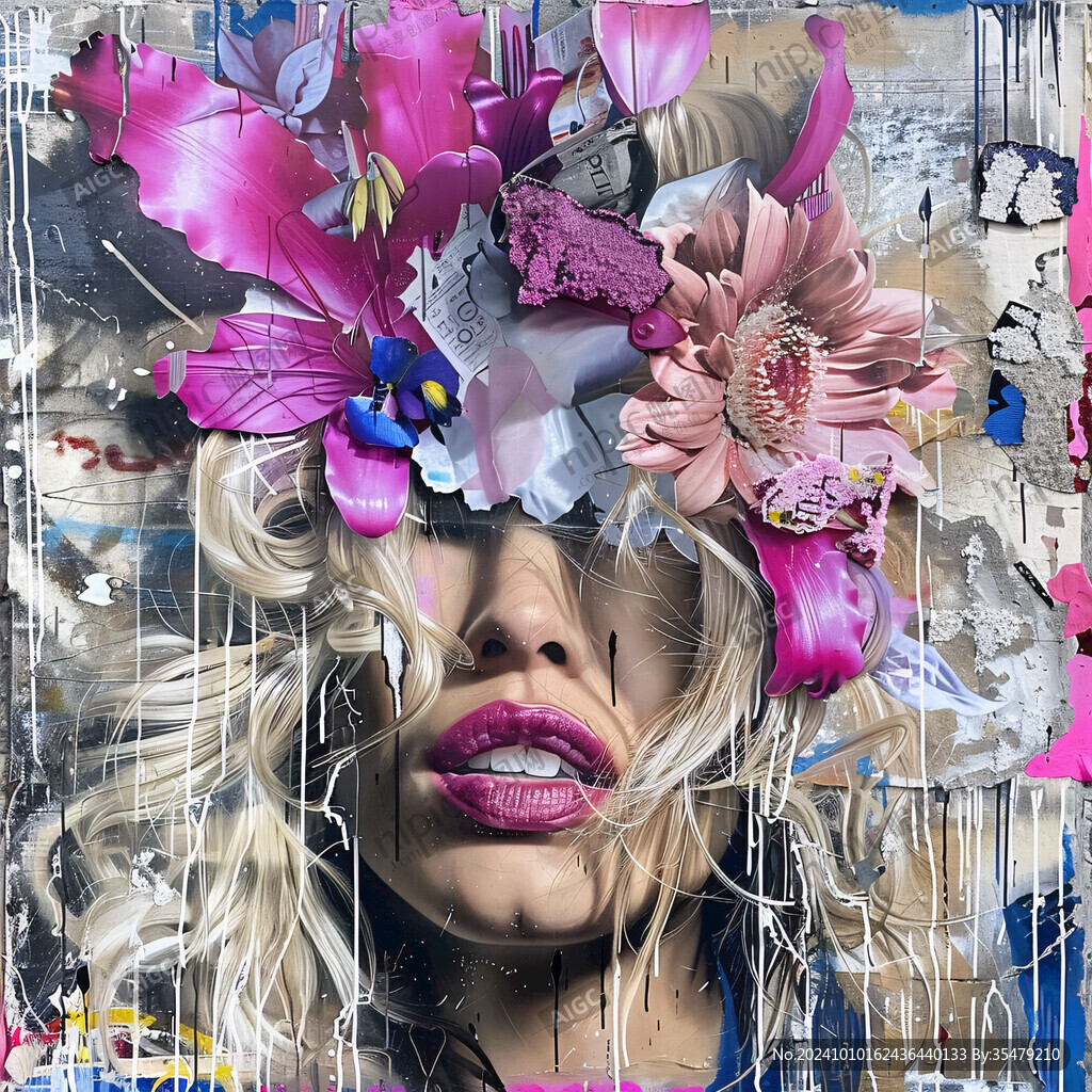 现代艺术拼贴画