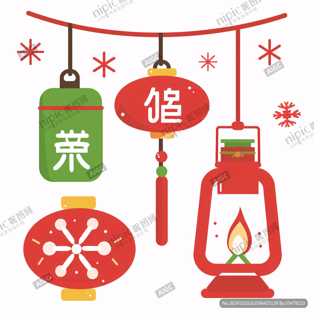 卡通灯笼素材