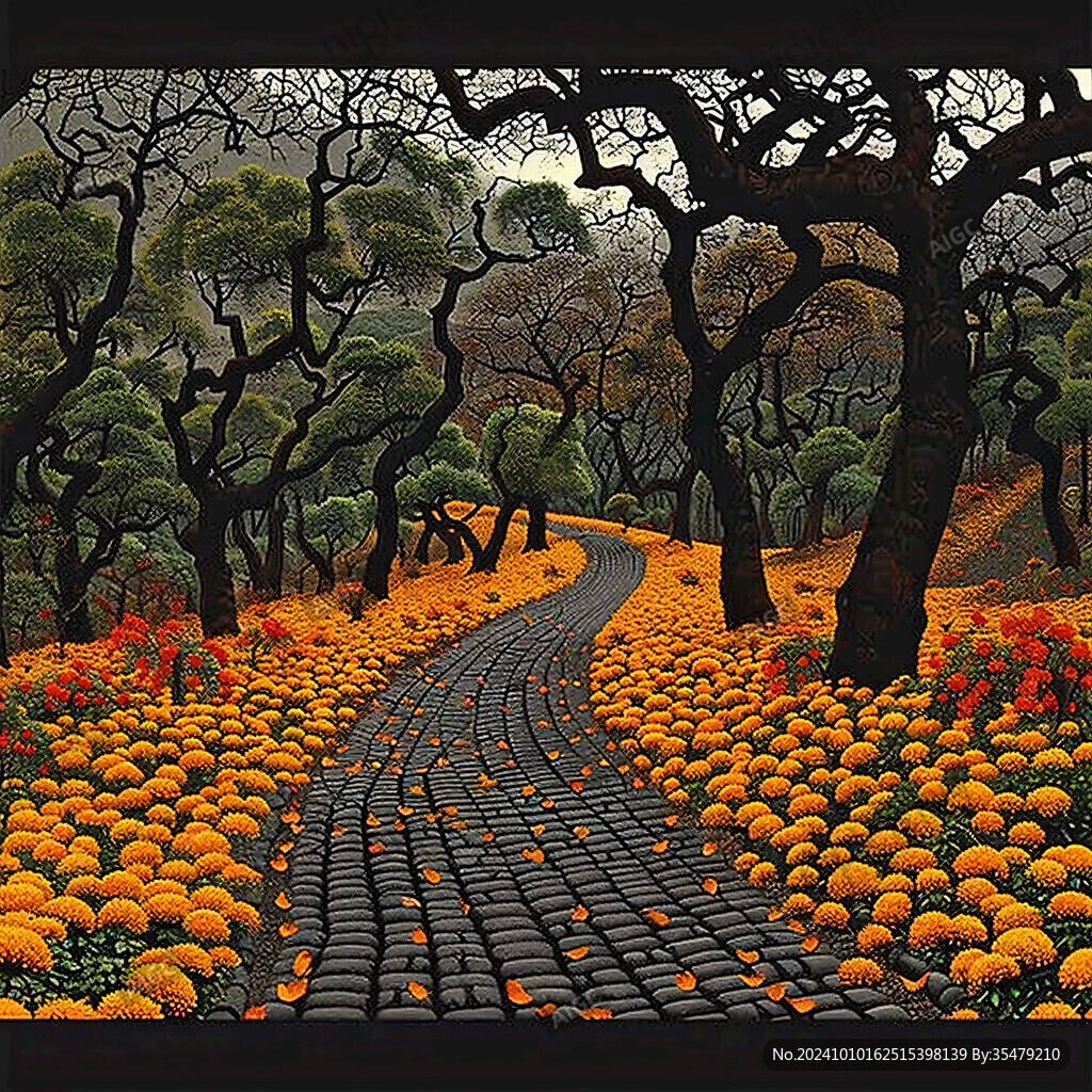 黄金满地装饰画