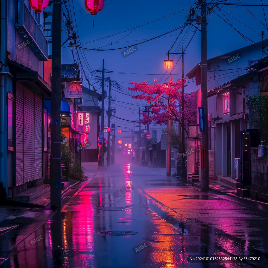 夜景梅雨季