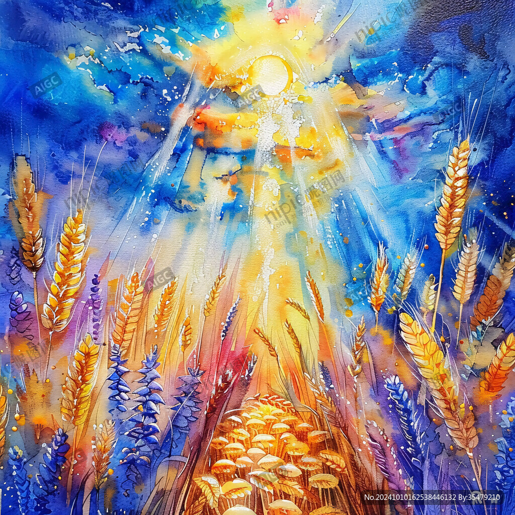 麦田艺术画