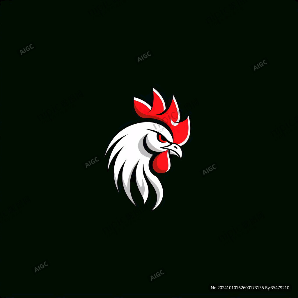 字母标志雄鸡logo
