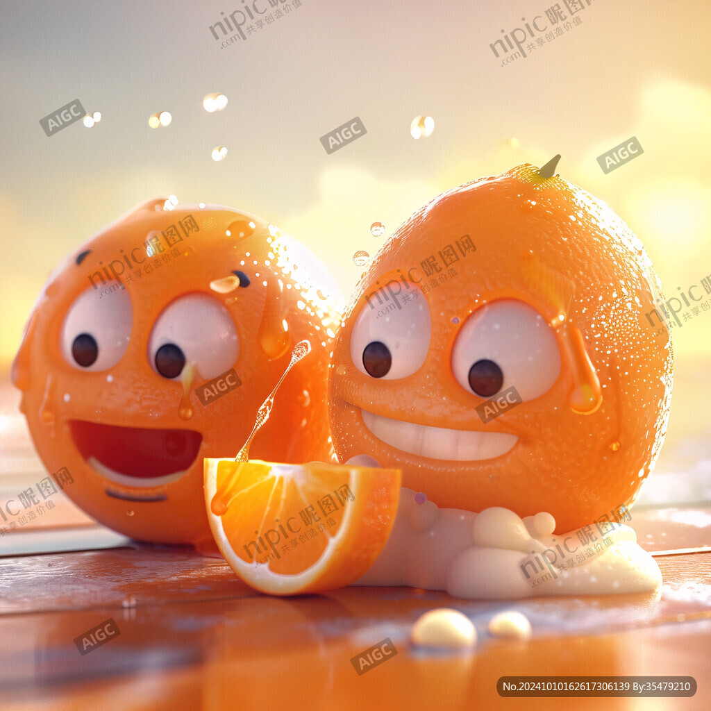 lowpoly橙子