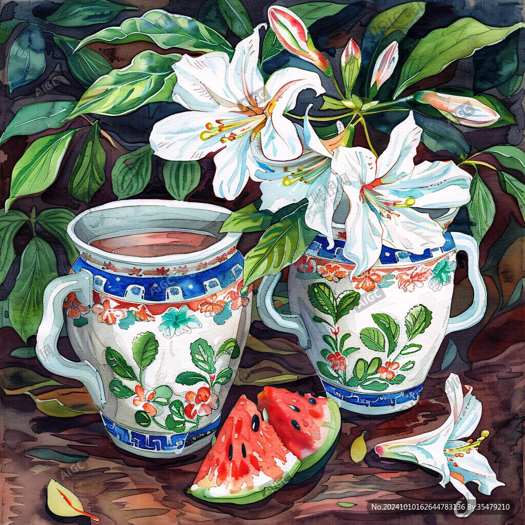 花茶装饰画