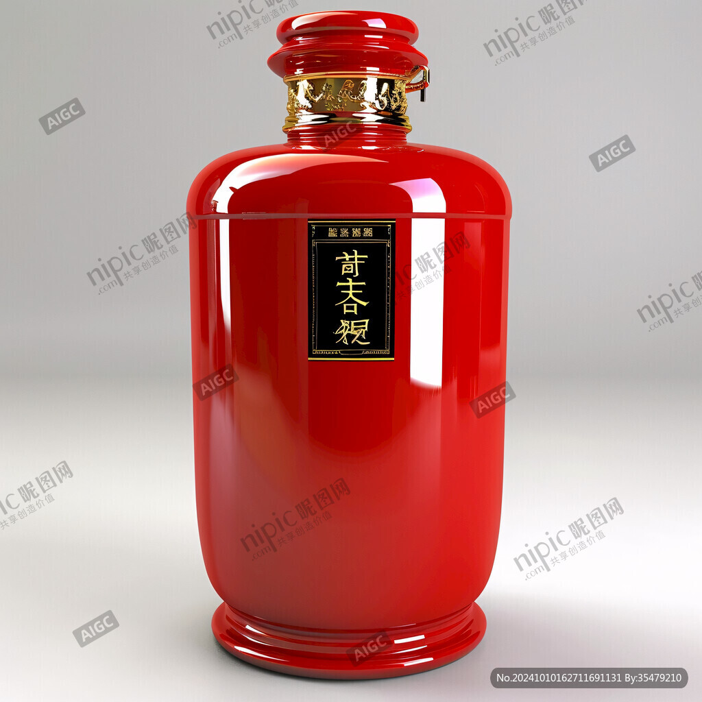 大坛酒瓶效果图