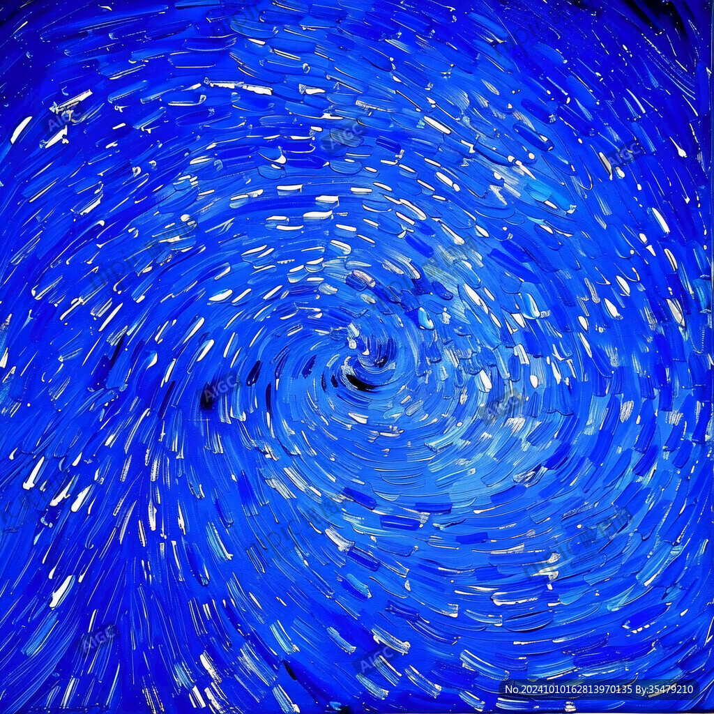 蓝色旋涡星空