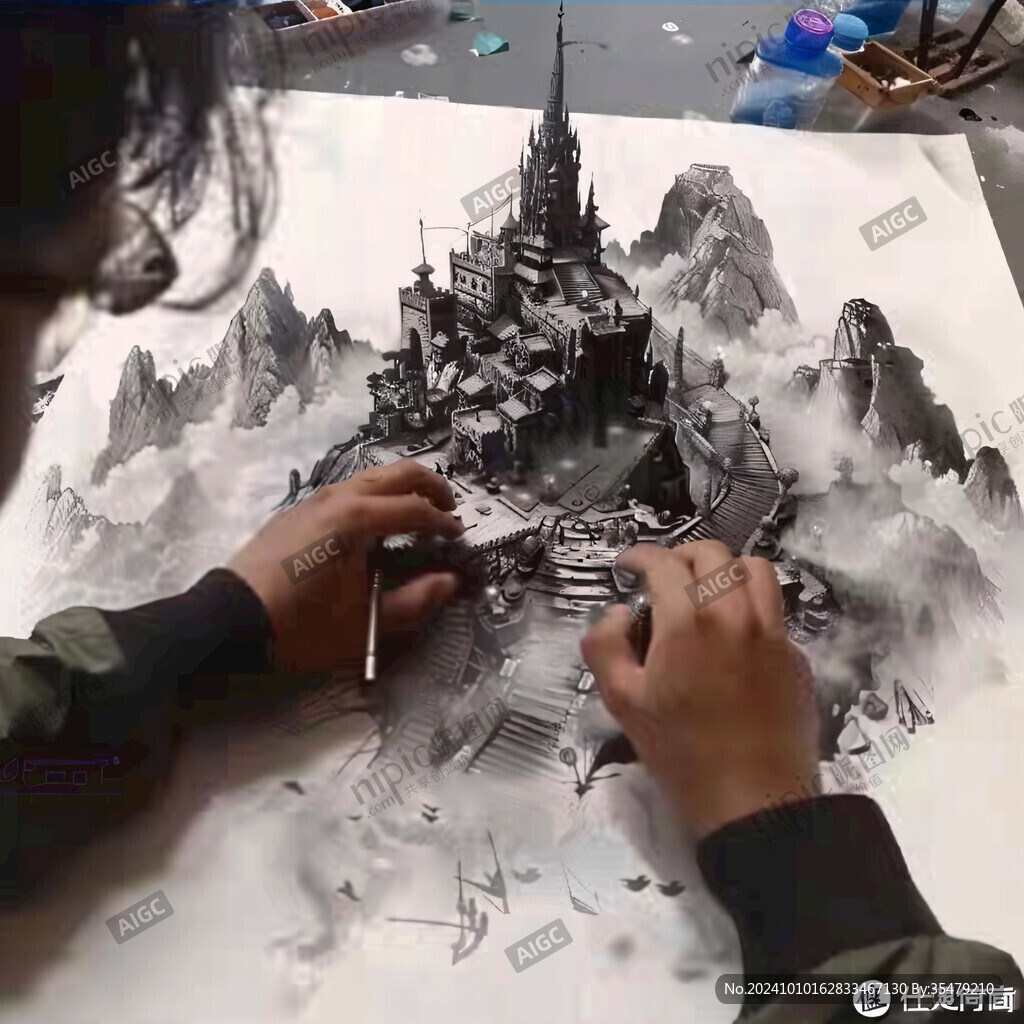 仙界立体画