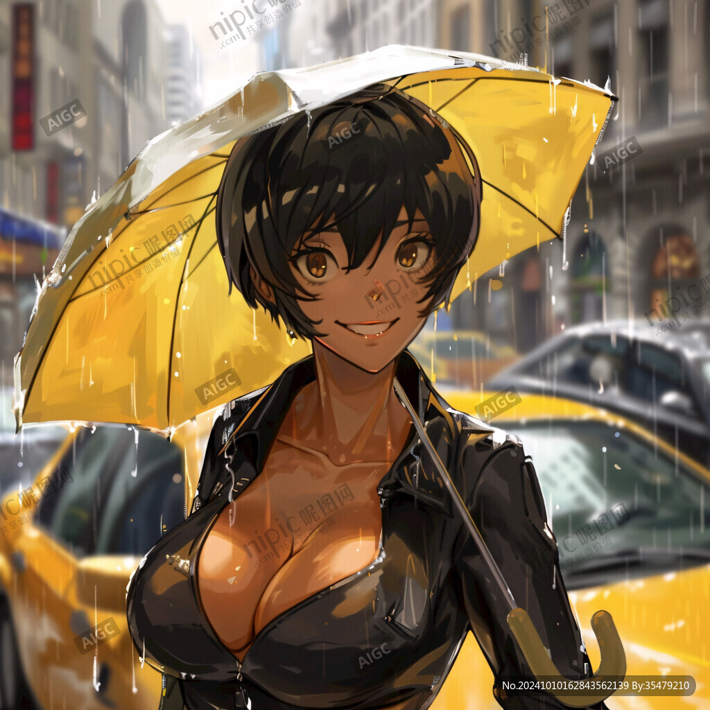 日韩厚涂插画
