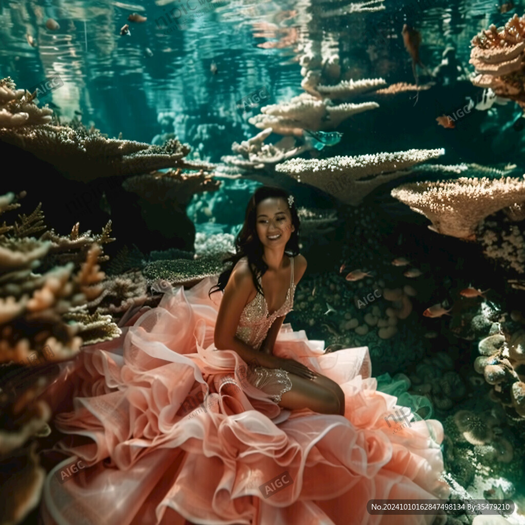 海底世界唯美女孩