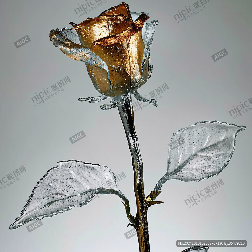水晶玫瑰花