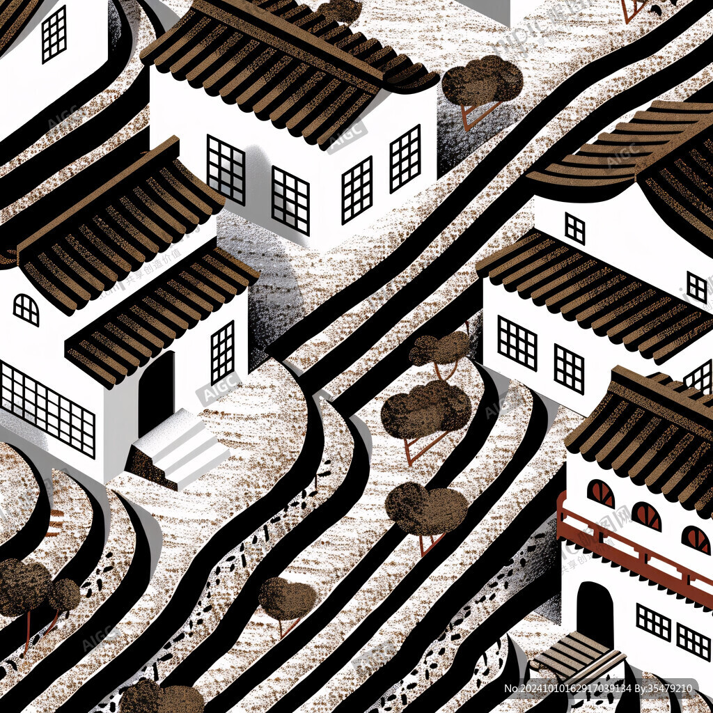 三坊七巷插画
