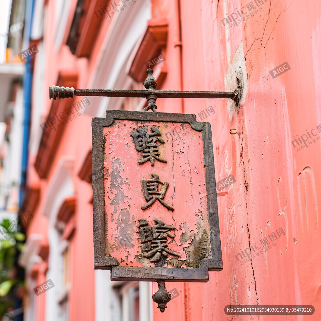 骑楼老街铭牌
