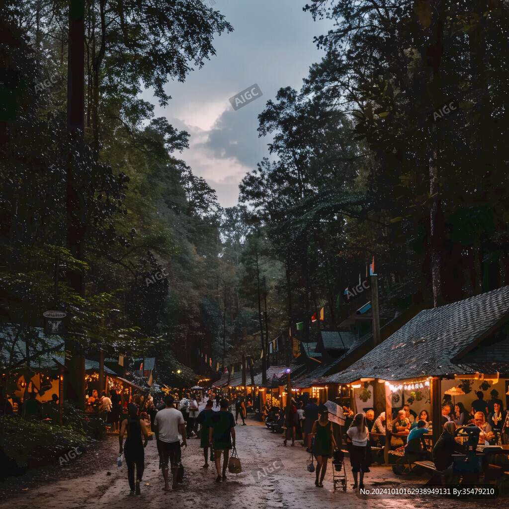 国外夜市