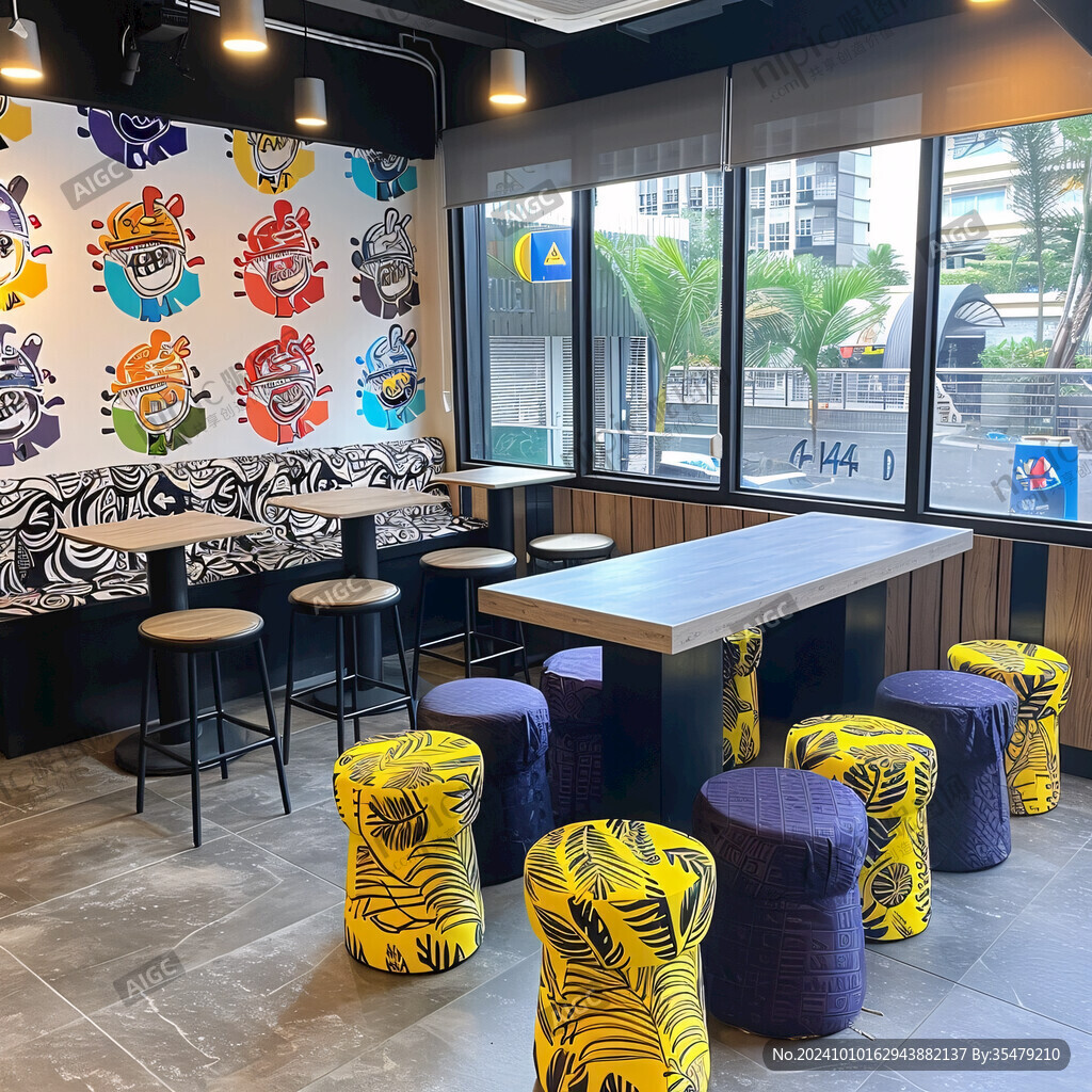 奶茶店座位