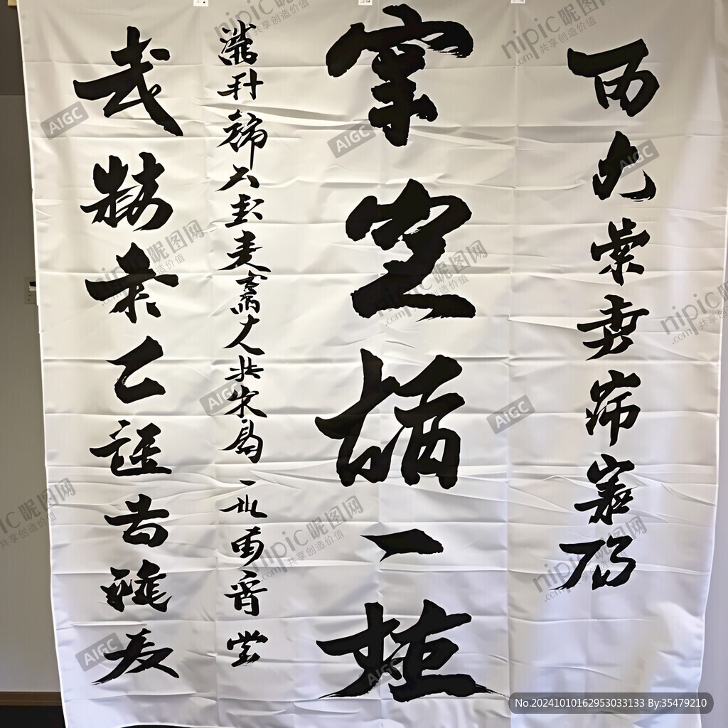 茶庄装饰书法