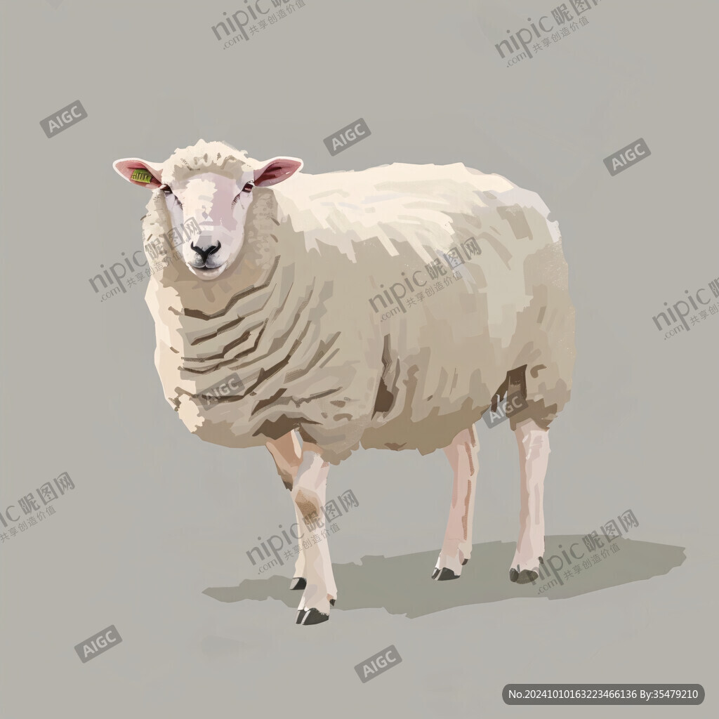 阿尔巴斯羊插画