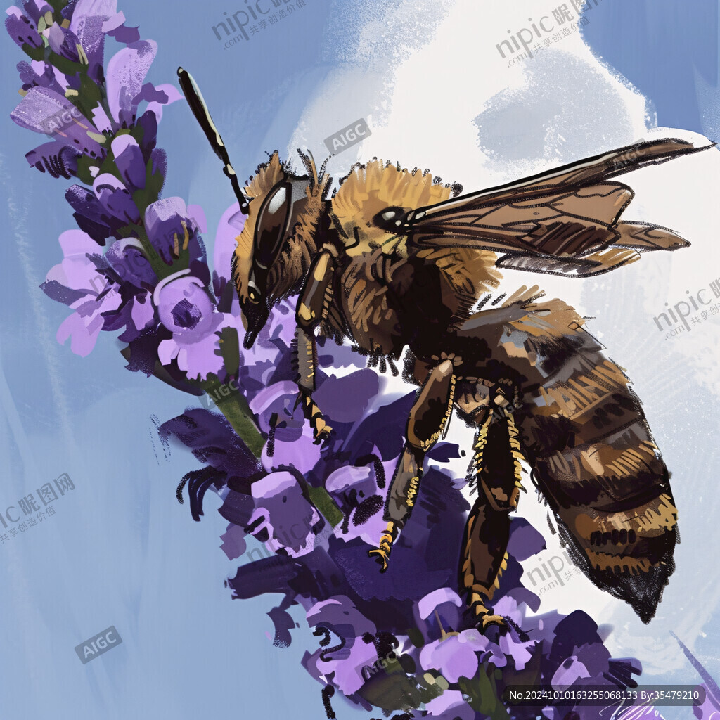 土蜂插画